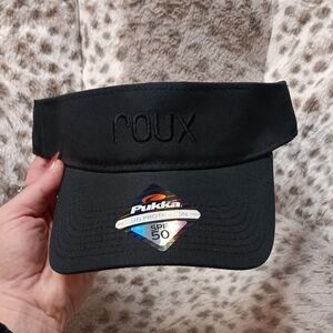 Roux Pukka Black Visor Hat NWT